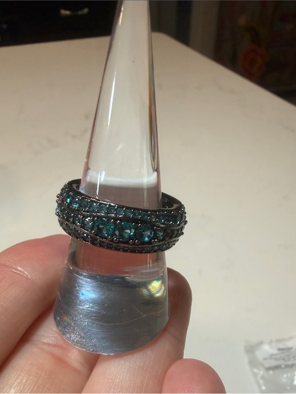 Siren Collection- Whispers Beneath The Waters.  Paraiba Tourmaline Hematite